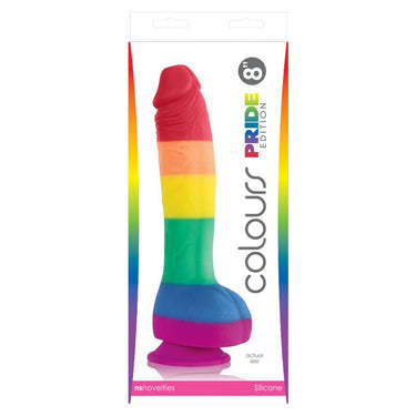 Dildo Pride Edition in Silicone Arcobaleno - 6 e 8 Pollici